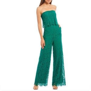 NWT Sugar Lips Strapless Lace Jumpsuit - M